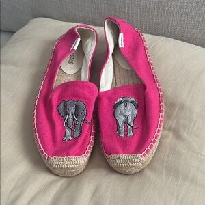 Soludos Fuchsia Elephant Espadrilles
